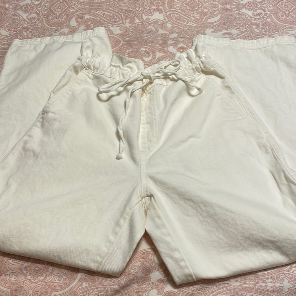 Denim wide leg pants size 8